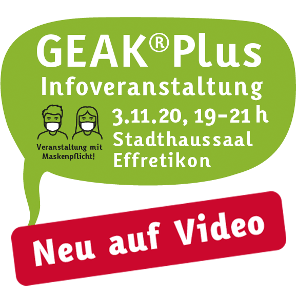 Videovorträge  GEAK Plus-Infoanlass 3.11.20