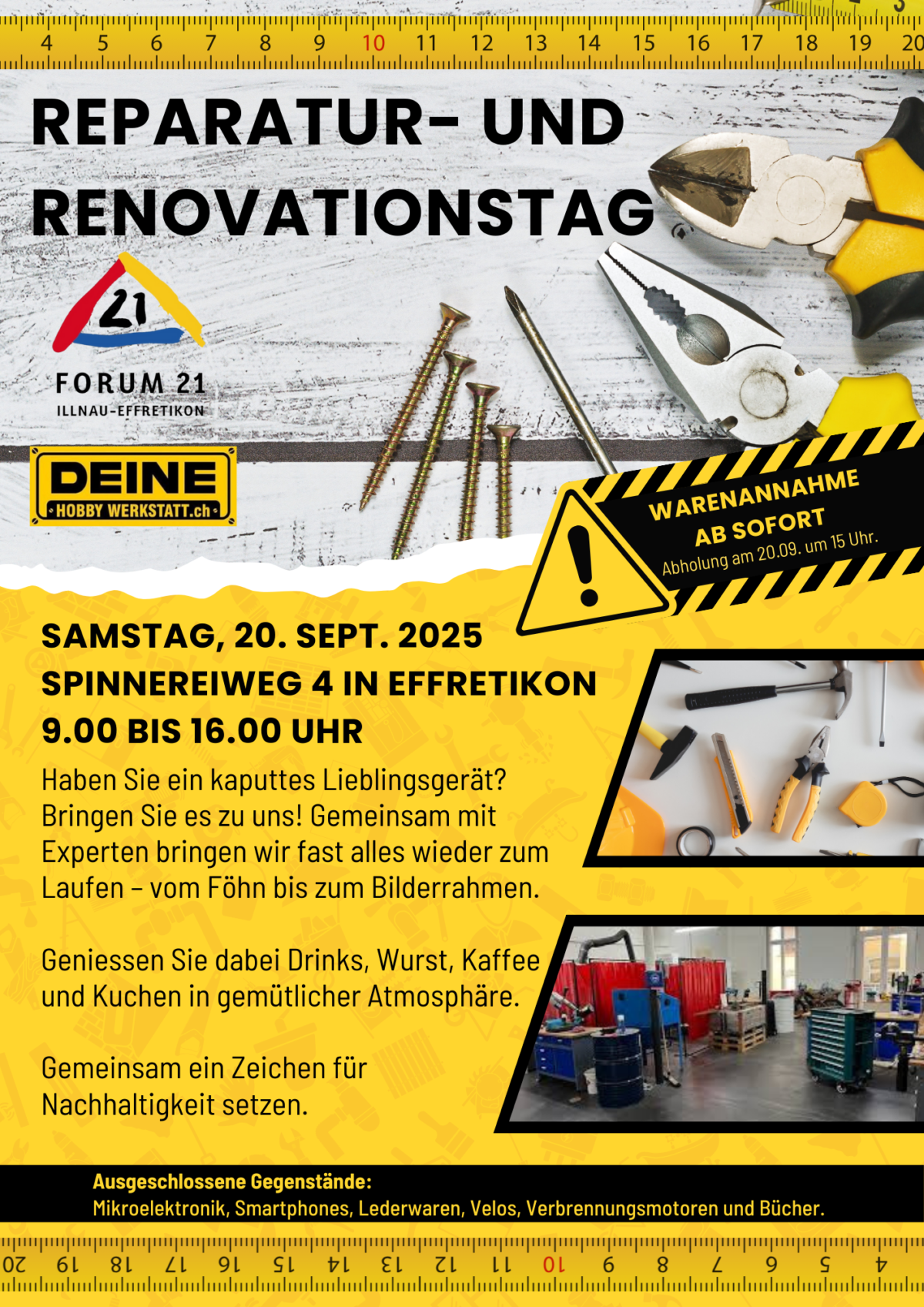 REPARATUR- UND  RENOVATIONSTAG